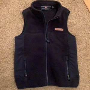 Vineyards Vines Boy’s 4T Fleece Zip-up Vest, Navy